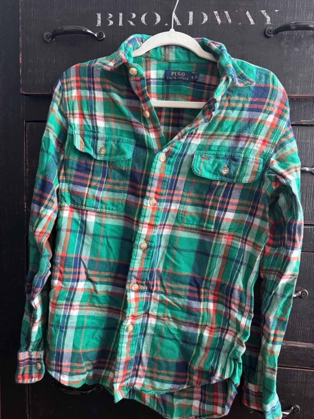 Ralph Lauren Green Plaid Button-Down Shirt